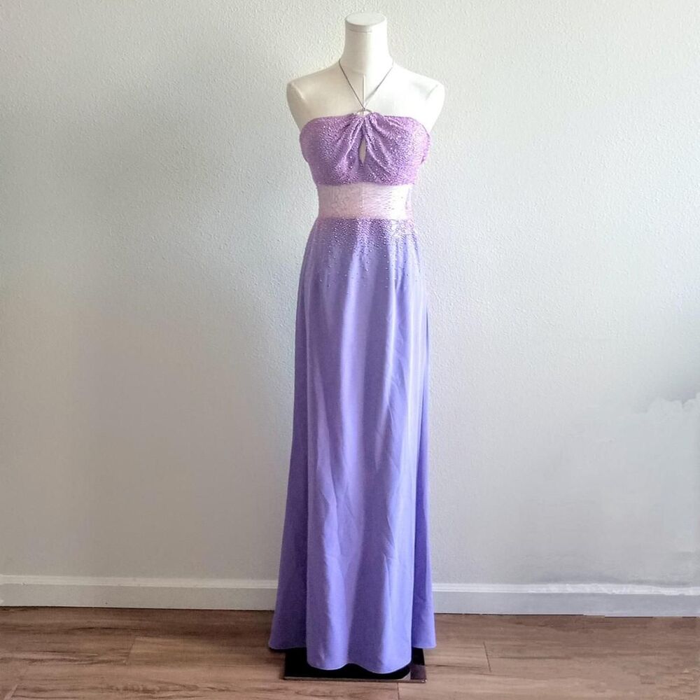 Y2K Sheer O-Ring Beaded Fairy Prom Dress